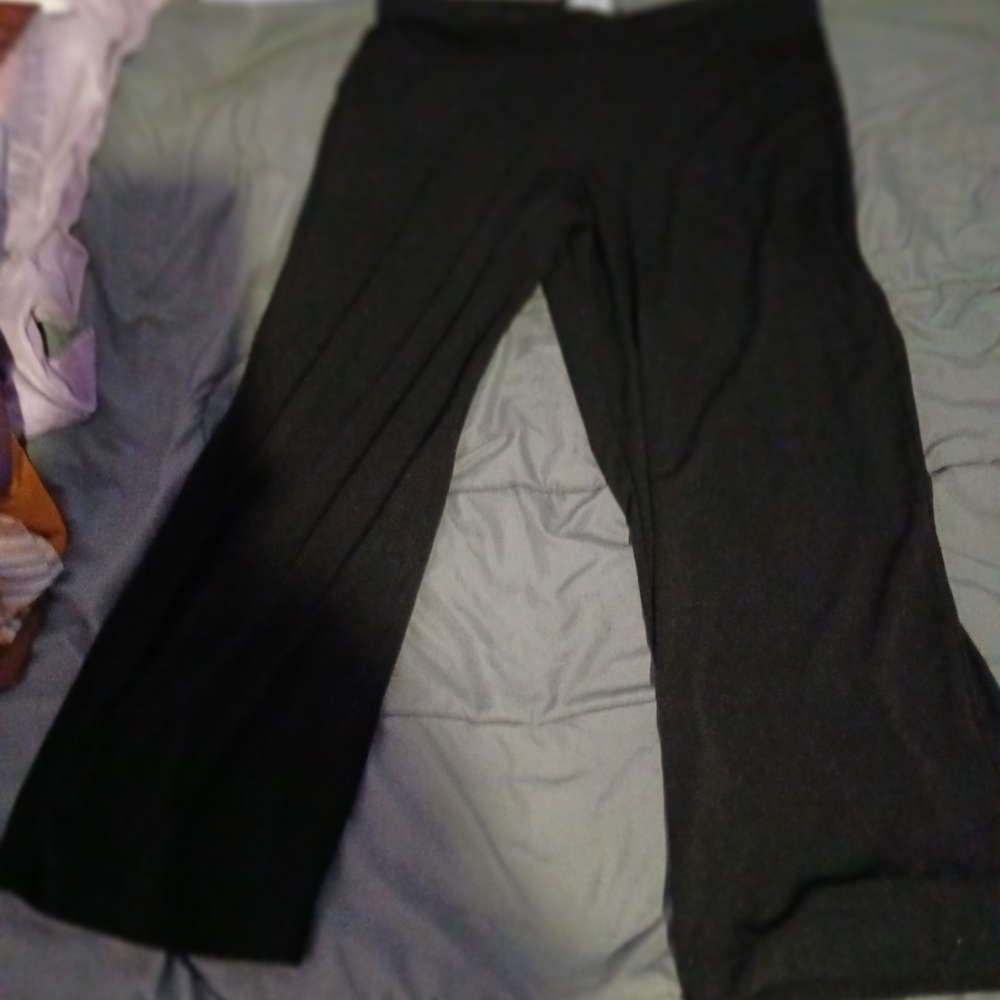 Black Wide-Leg Pants
